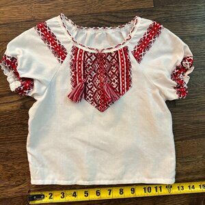 Embroidered Girl's Ukrainian Blouse